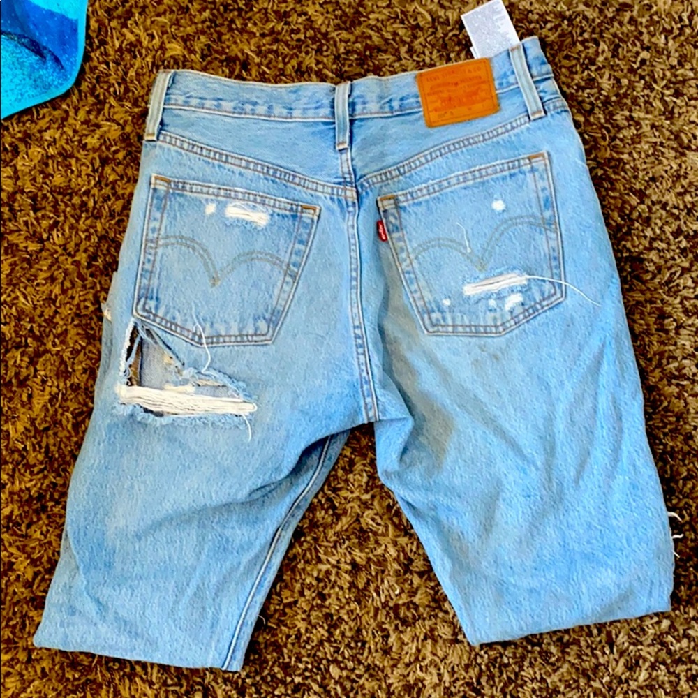 Ripped Levi jeans